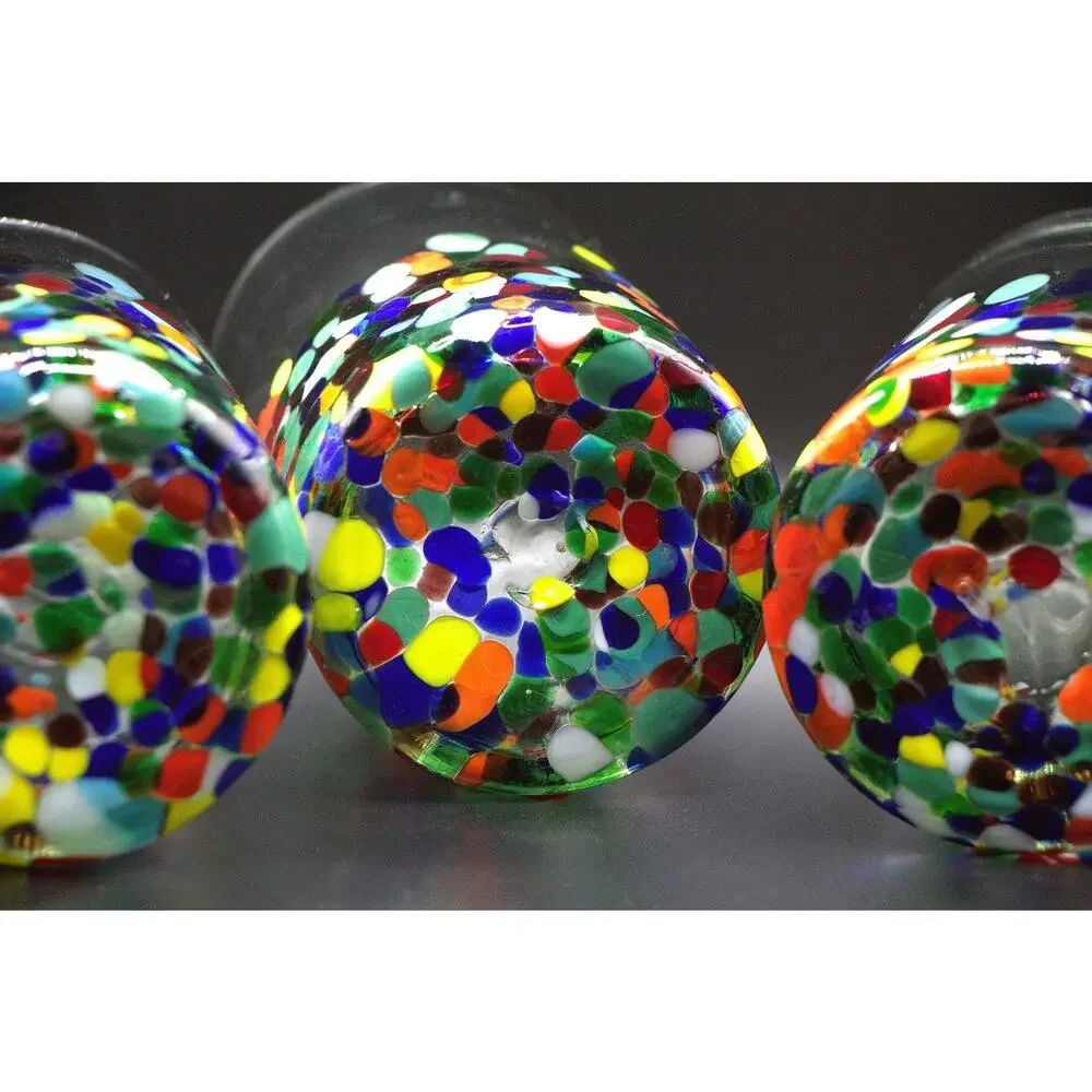 3 Granata Confetti Highball Glasses 5
